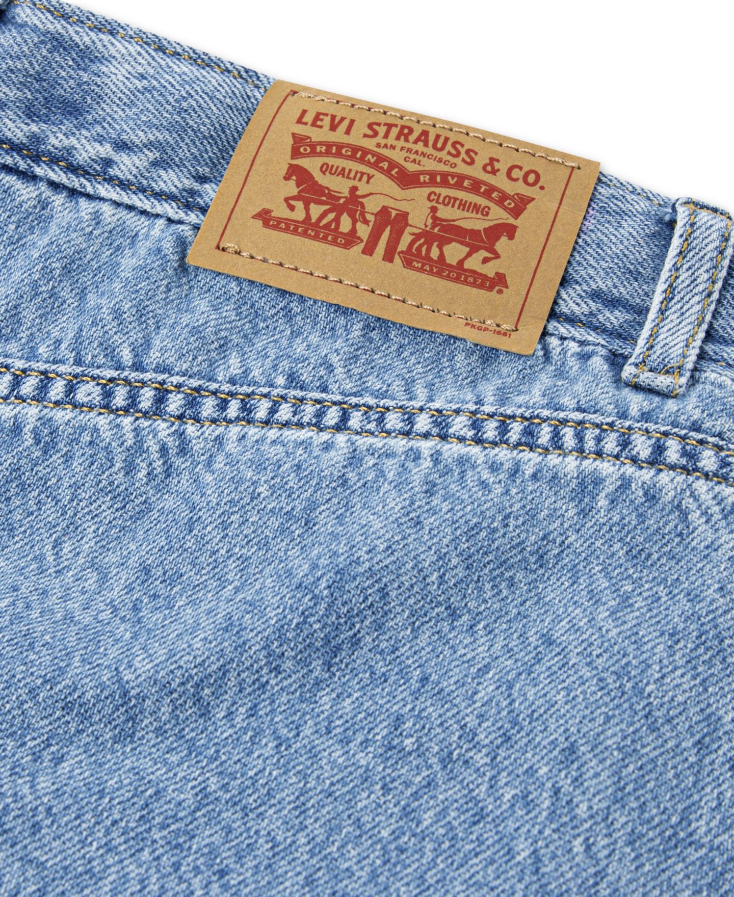 Юбка Levi's Flounce Mini Skirt для девочек, цвет: Средний синий — фото 9
