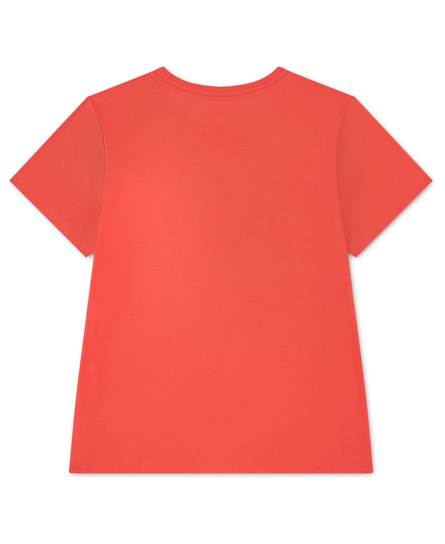 Футболка Levi's Round Neck T-Shirt для девочек, цвет: Яркий красный — фото 7