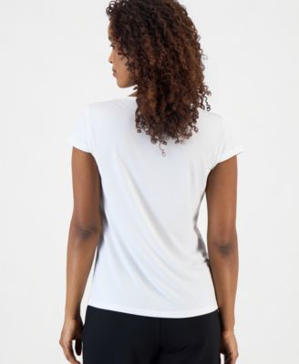 Women's Cowl Neck Cap Sleeve Top, Regular & Petites