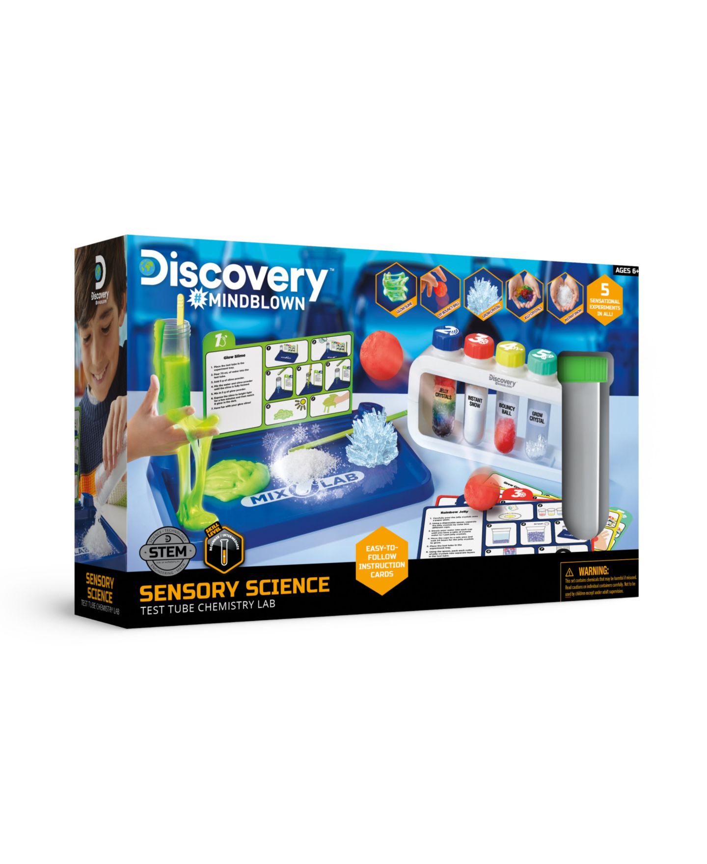 Детские игрушки Discovery #Mindblown Test Tube Chemistry Lab Interactive Science Kit, Ages 6+ — фото 4
