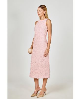 Women's Floral Applique Maxi Dress