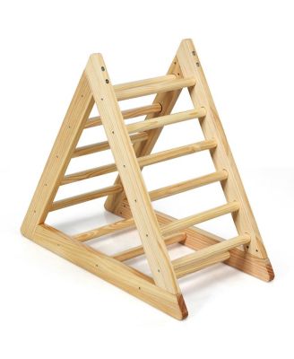 kids Wooden Triangle Climber for Toddler Step Training