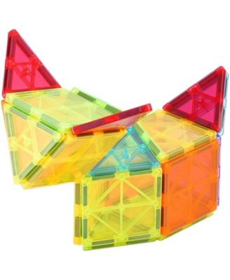 55-PC Magnetic Tiles Starter Set with Car Base & Number Cards