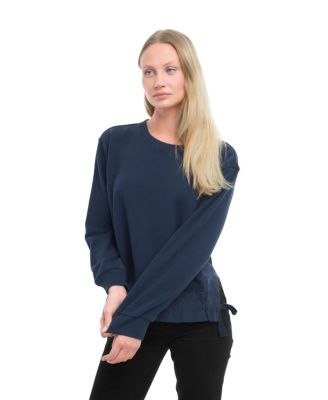 Women's Woven Side Panels Sweatshirt