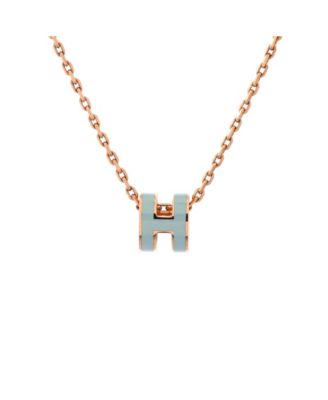 Pop H Pendant Chain Necklace