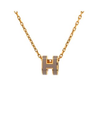 Pop H Pendant Chain Necklace