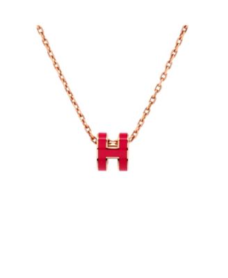 Pre-Owned HERMES Pop H Pendant Chain Necklace