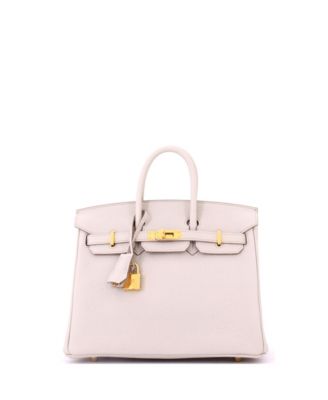 Birkin 25 Handbag Light Togo with Gold Hardware