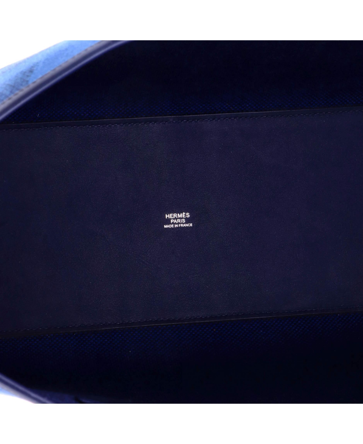 Pre-Owned HERMES Cabas H en Biais Tote Canvas with Leather