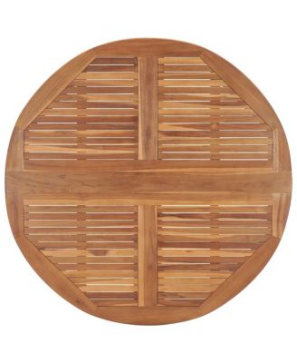 Folding Patio Dining Table  43.3"x29.5" Solid Wood Teak