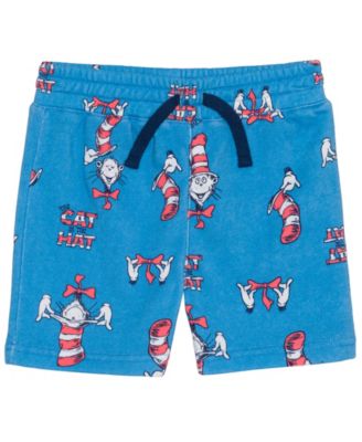 Boys' Toddler 2T-5T The Cat In the Hat T-Shirt and Shorts, 2-Piece Set