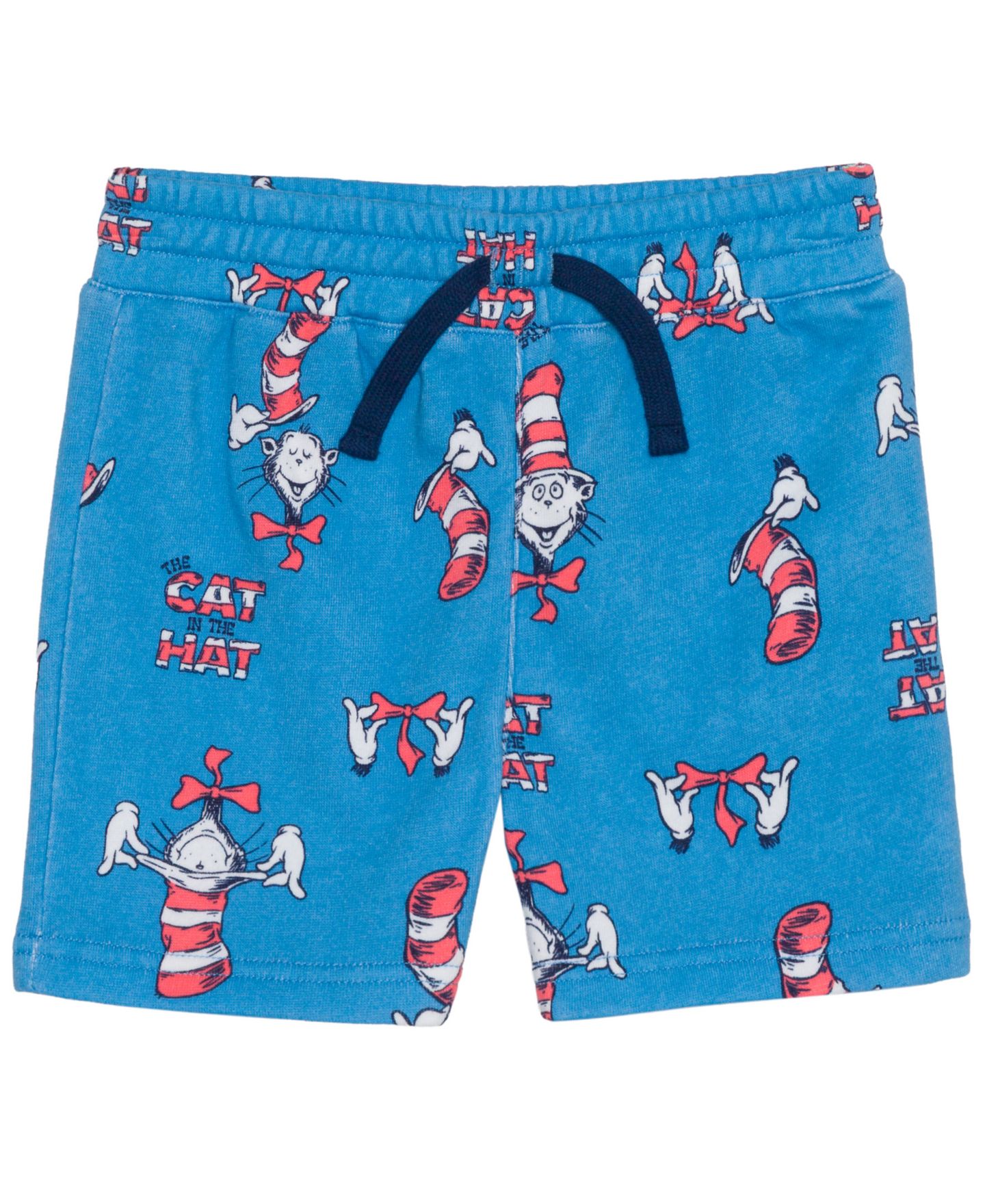 Детский комплект Dr. Seuss The Cat In the Hat для малышей: футболка и шорты, 2T-5T, цвет: Кремовый / Синий — фото 4