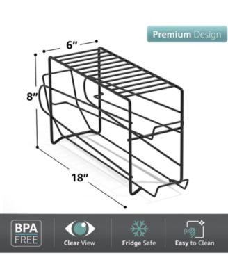 2 Pack Can Dispenser Rack - Holds 12 Standard Size 12oz Cans Each