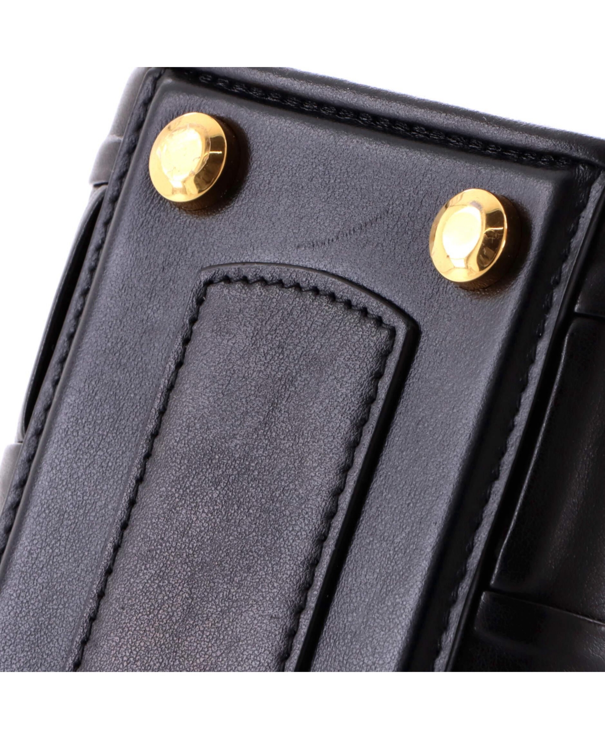 Pre-Owned Salvatore Ferragamo Medium Boxyz Top Handle Bag Woven Leather