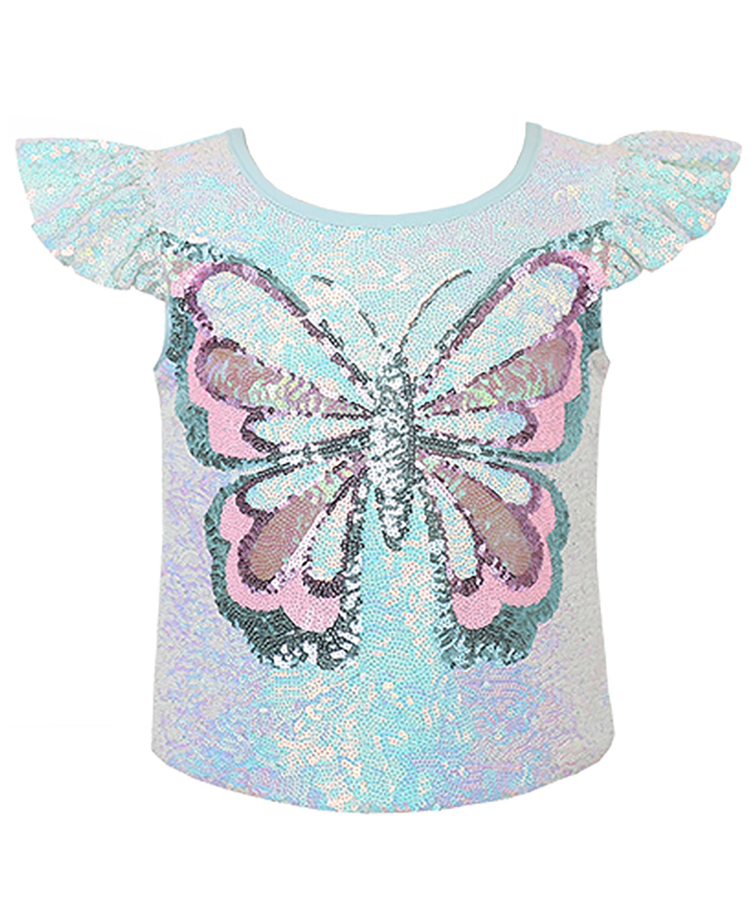 Girls' 2-6X Sequin Butterfly Top and Tutu Skirt, 2-Piece Set