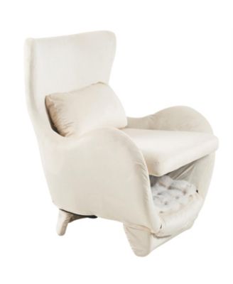 Modern Velvet Accent Chair - Pet-Friendly 2-in-1 Lounge for Living Room & Office