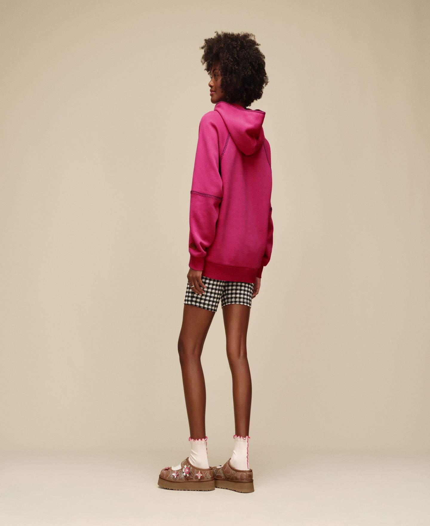 Женское худи UGG® Classic, цвет: Меланжевый — фото 7