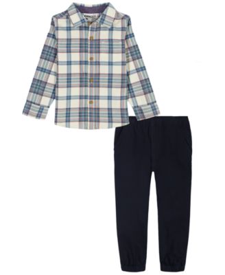 Boys' 2T-7 Corduroy Shirt and Joggers, 2-Piece Set