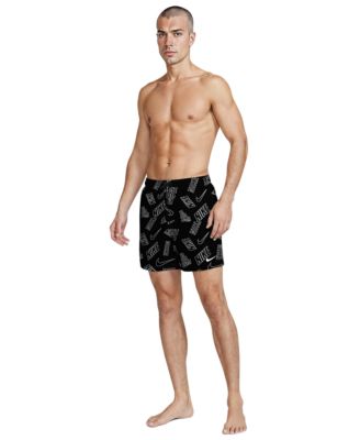 Men's 5" Breaker Multi Logo Print Volley Swim Shorts