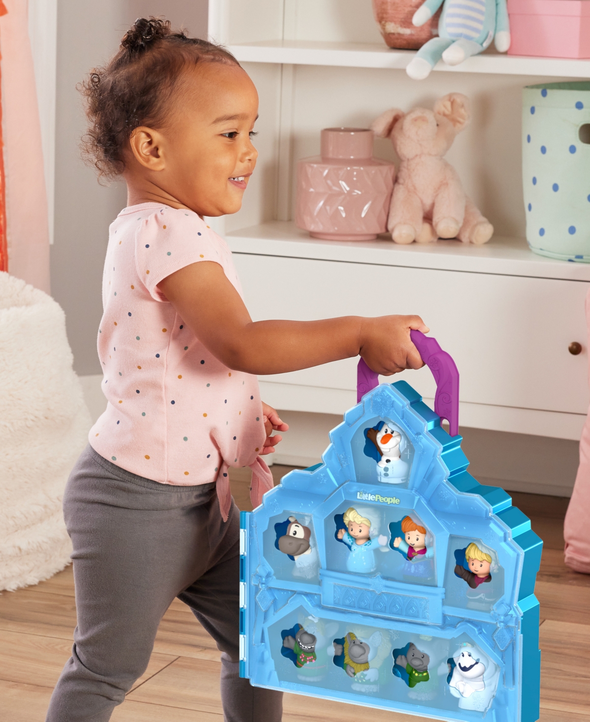 Fisher Price Disney Frozen Carry Along Castle Case Playset