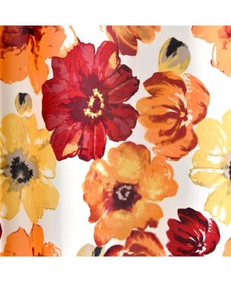 Leah Light Filtering Window Curtain Panels, Pair, 52" W x 63" L Floral Drapes for Bedroom - Farmhouse Decor