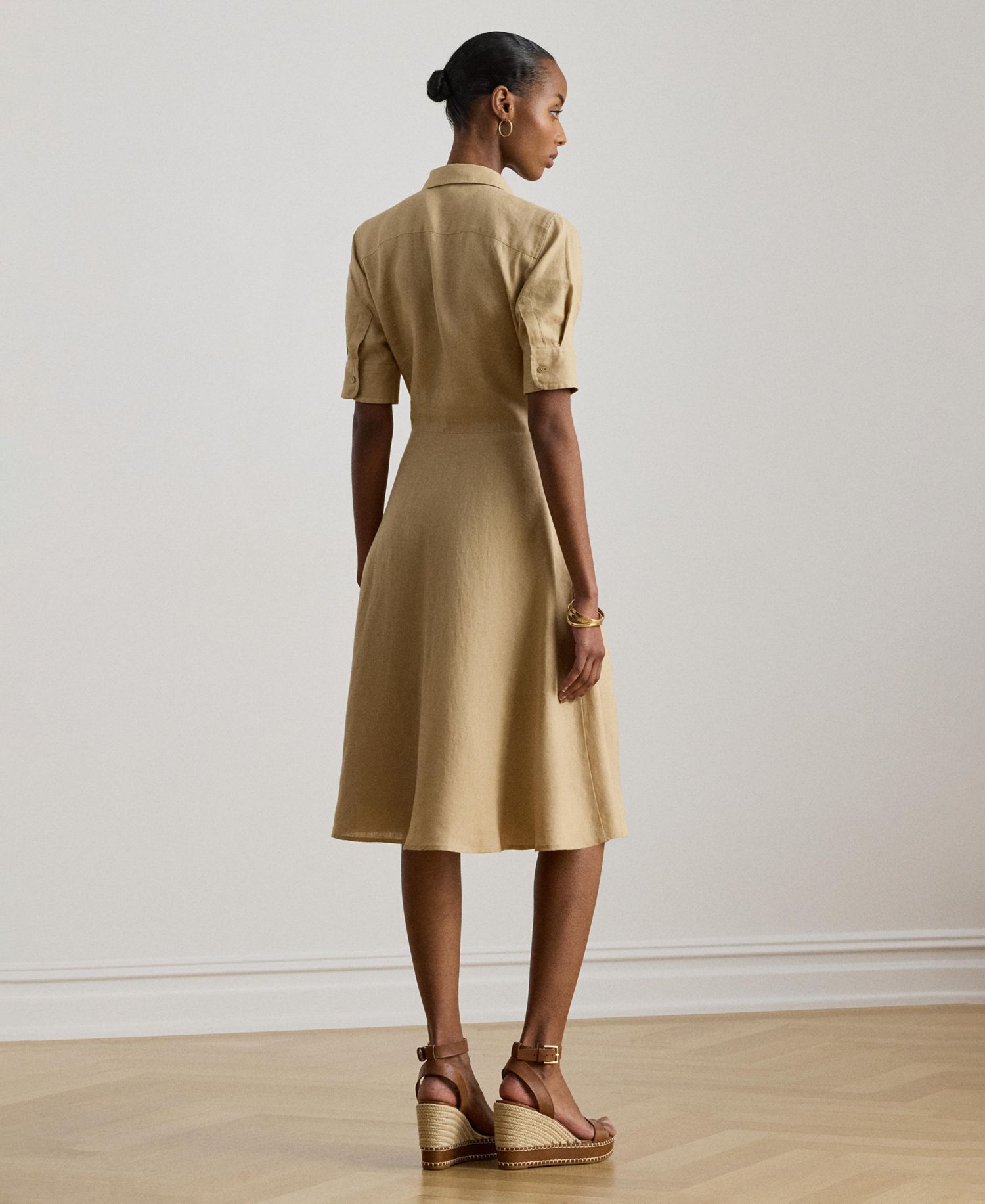 100% Linen Shirt Dress
