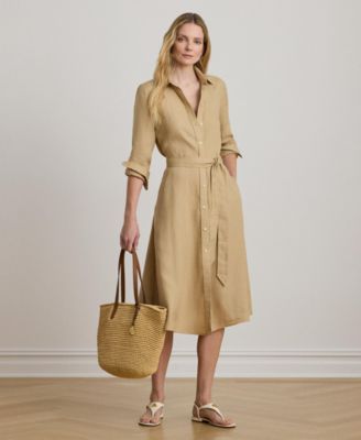 Lauren Ralph Lauren - Women's Belted Collared Shirtdress