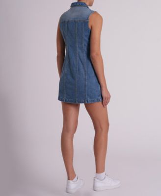 Women's Sleeveless Button-Up Dress