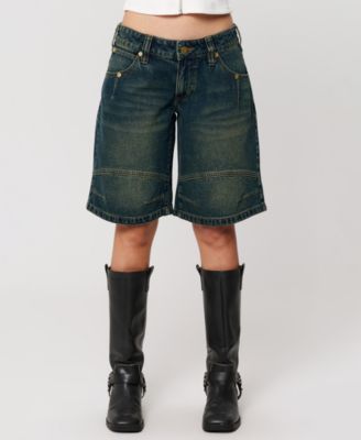 Women’s Jort Riley Engineered Baggy Low Rise Denim Shorts