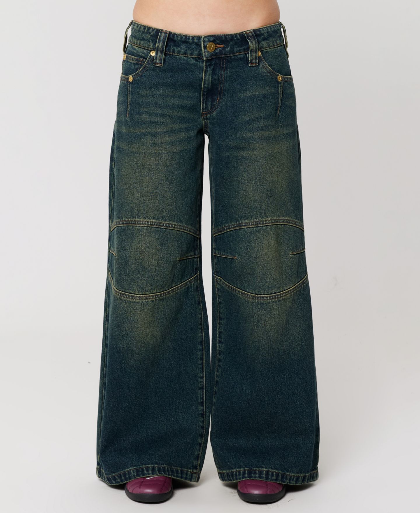 Женские джинсы Abrand Mega Riley Engineered Low-Rise Baggy — фото 1