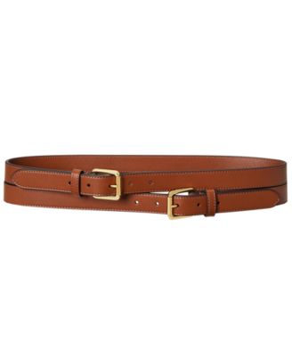 Double-Buckle Stacked Wide Belt