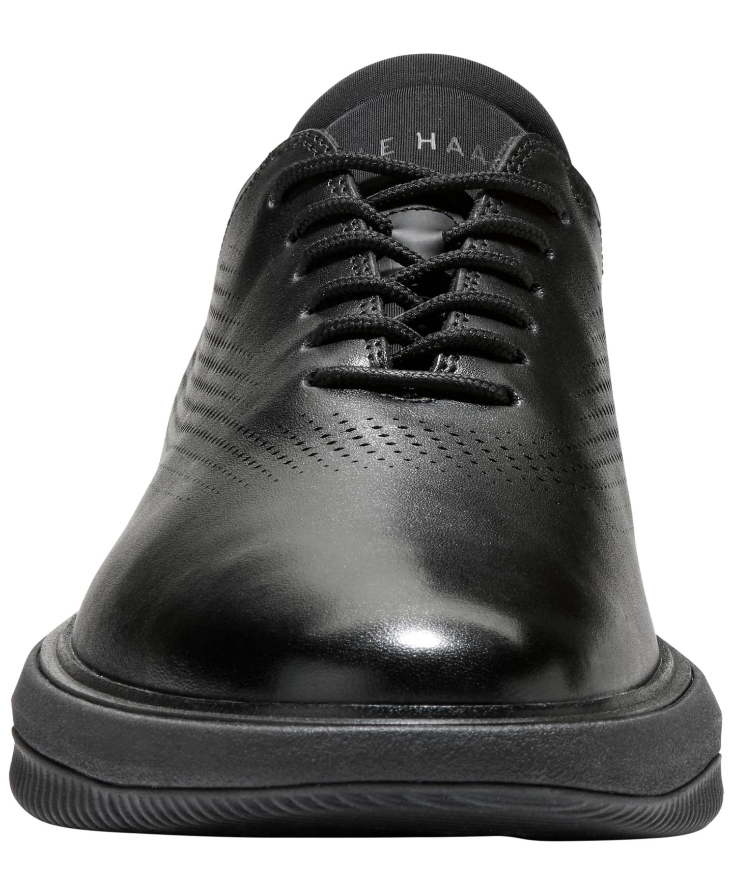 Мужские туфли Cole Haan Grand Phaze Laser Quick-On Lace-Up Oxford, цвет: Чёрный — фото 6