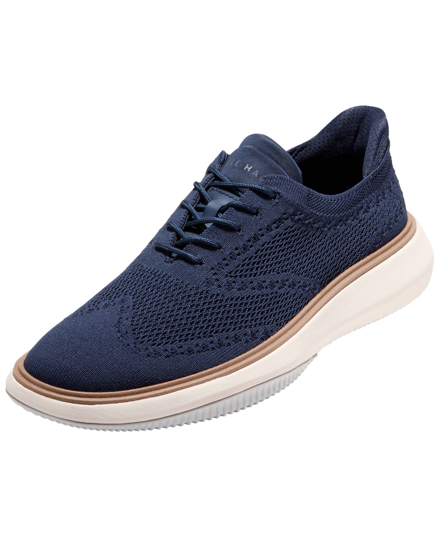 Мужские туфли-оксфорды Cole Haan Grand Phaze Stitchlite Quick-On на шнуровке, цвет: Морской синий — фото 7