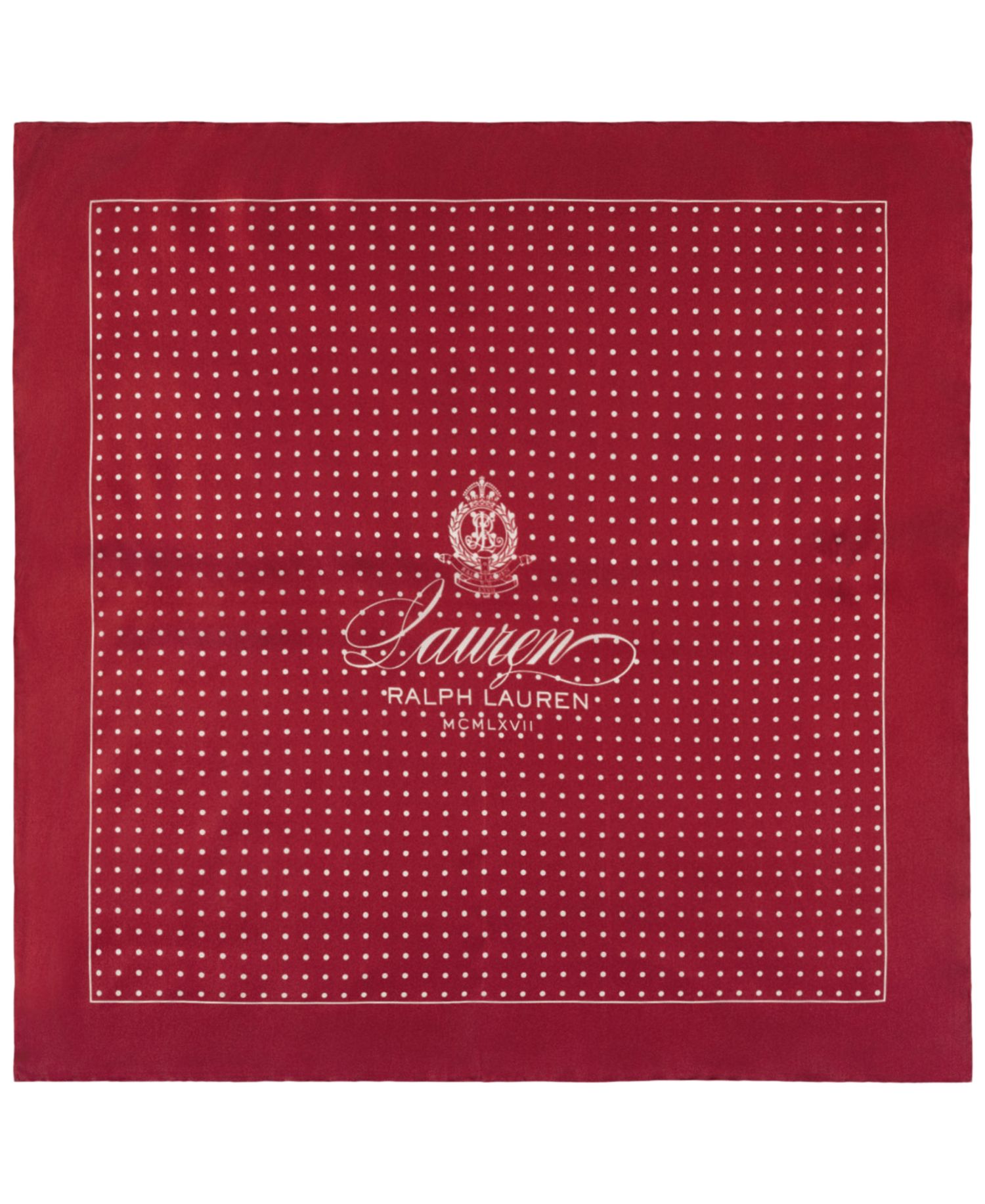 Dot with Logo Small Square Scarf