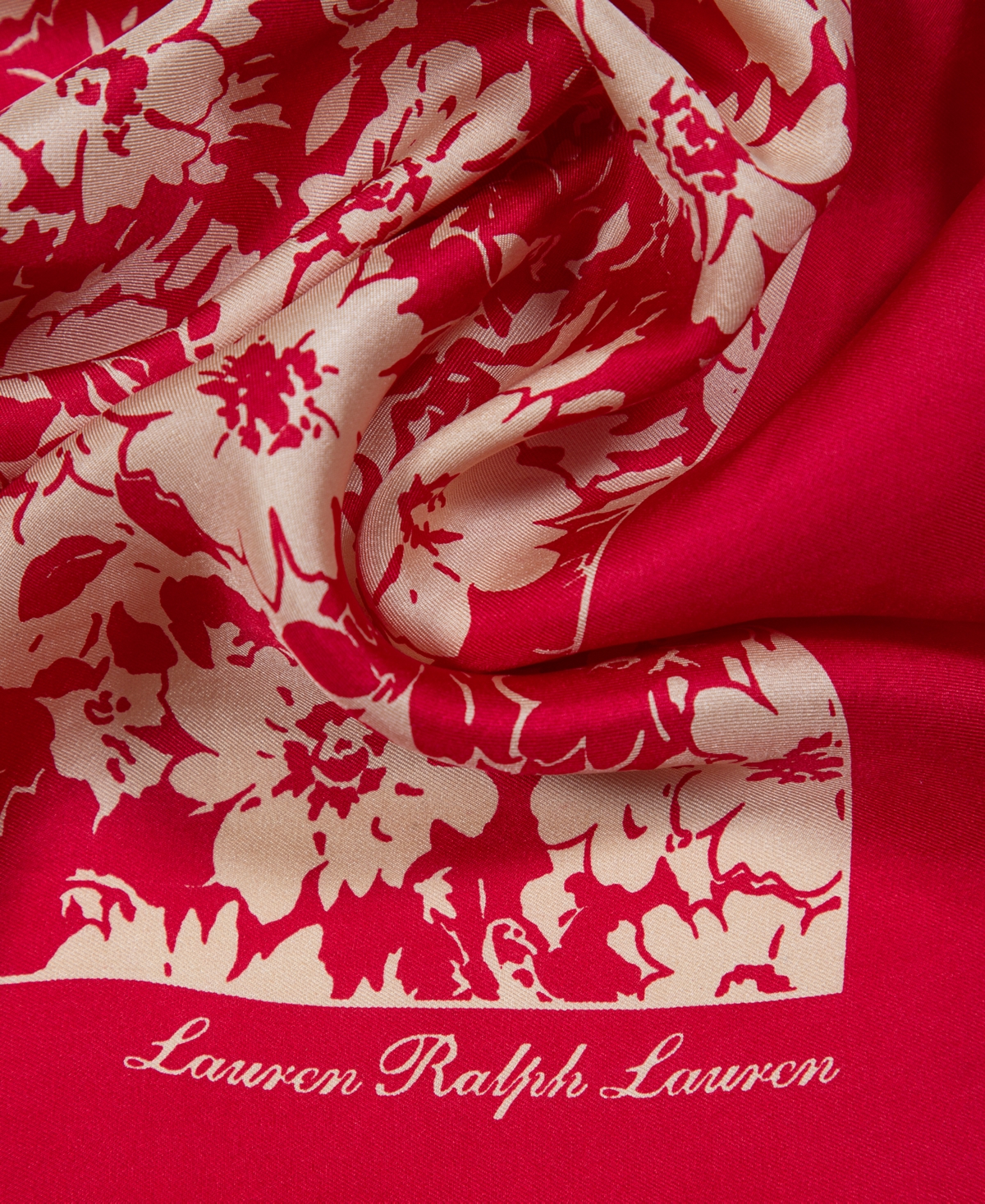 Lauren Ralph Lauren Spring Flowers Small Square Scarf