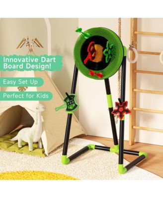 Axe & Dart Throwing Game Set with Target Board for Backyard Parties