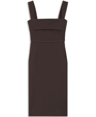 BOSS by Women's Slim-Fit Jersey Layered Detail Dress