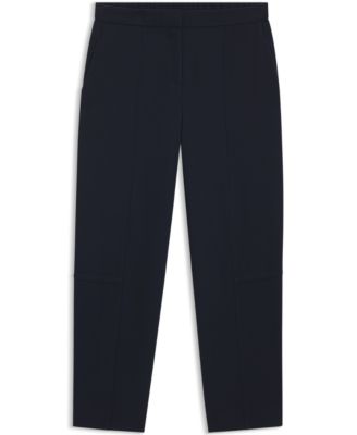BOSS by Women's Wrinkle-Resistant Crepe Relaxed-Fit Pants