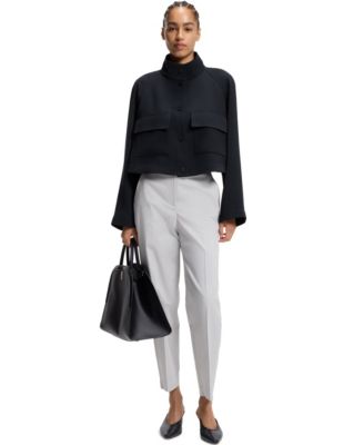 BOSS by Women's Wrinkle-Resistant Crepe Modern-Fit Blazer