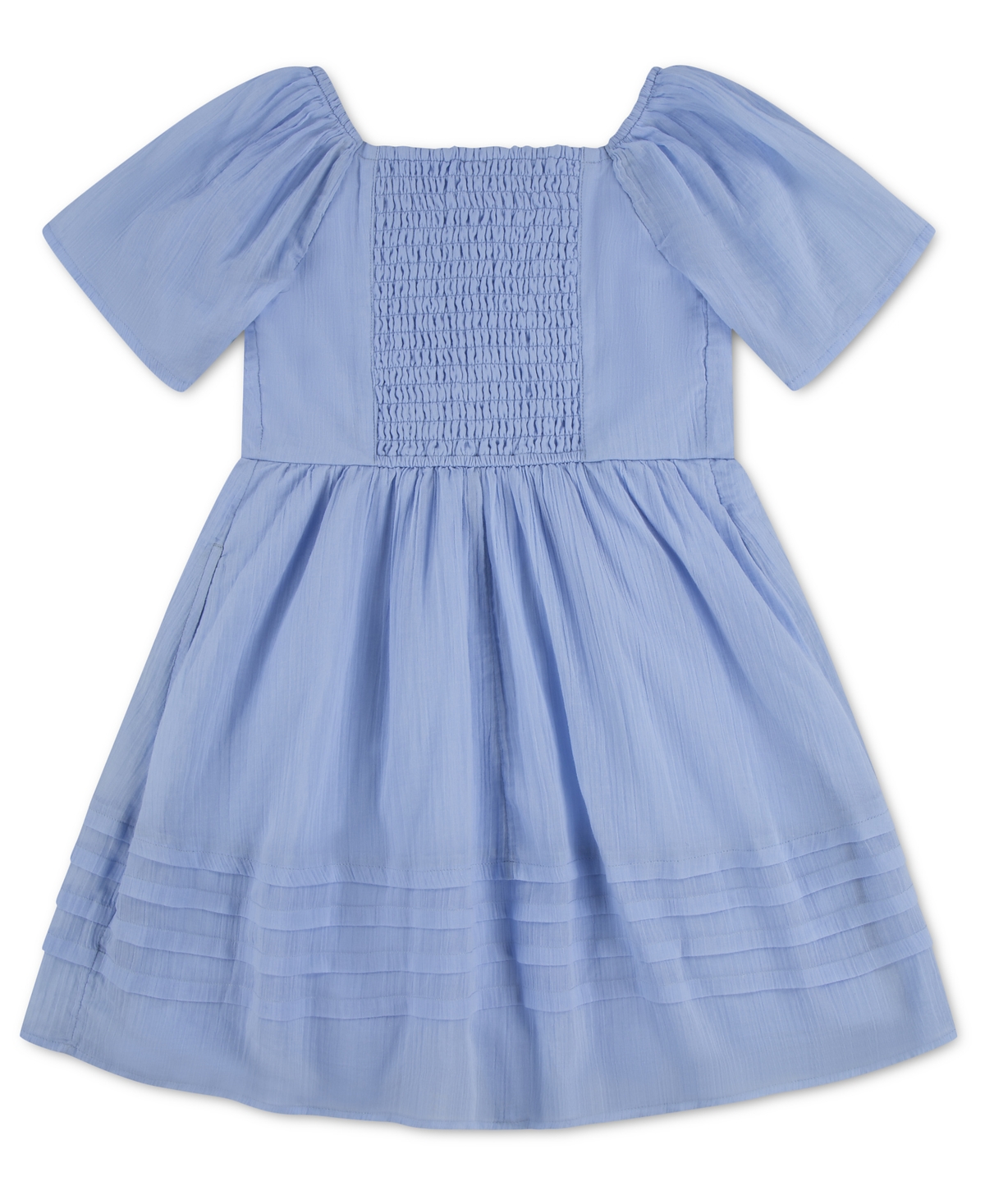 abercrombie kids Girls' Pintuck Square Neck Mini Dress
