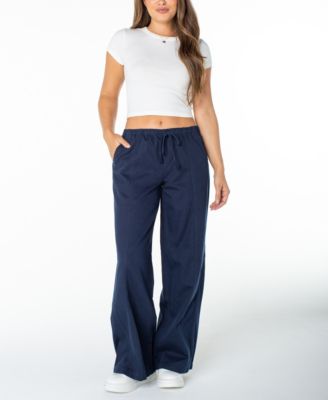 Juniors' Pull-On Wide-Leg Pants