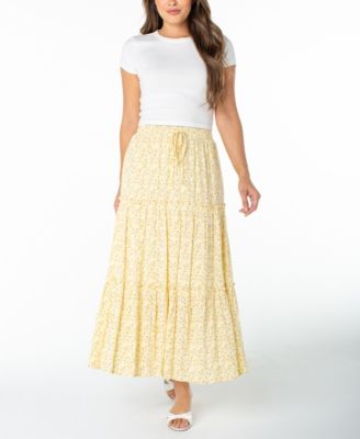 Juniors' Tiered Maxi Skirt