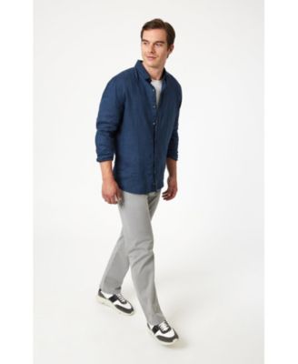 Men's Matt Relaxed Straight Leg In Stormy Casual Twill