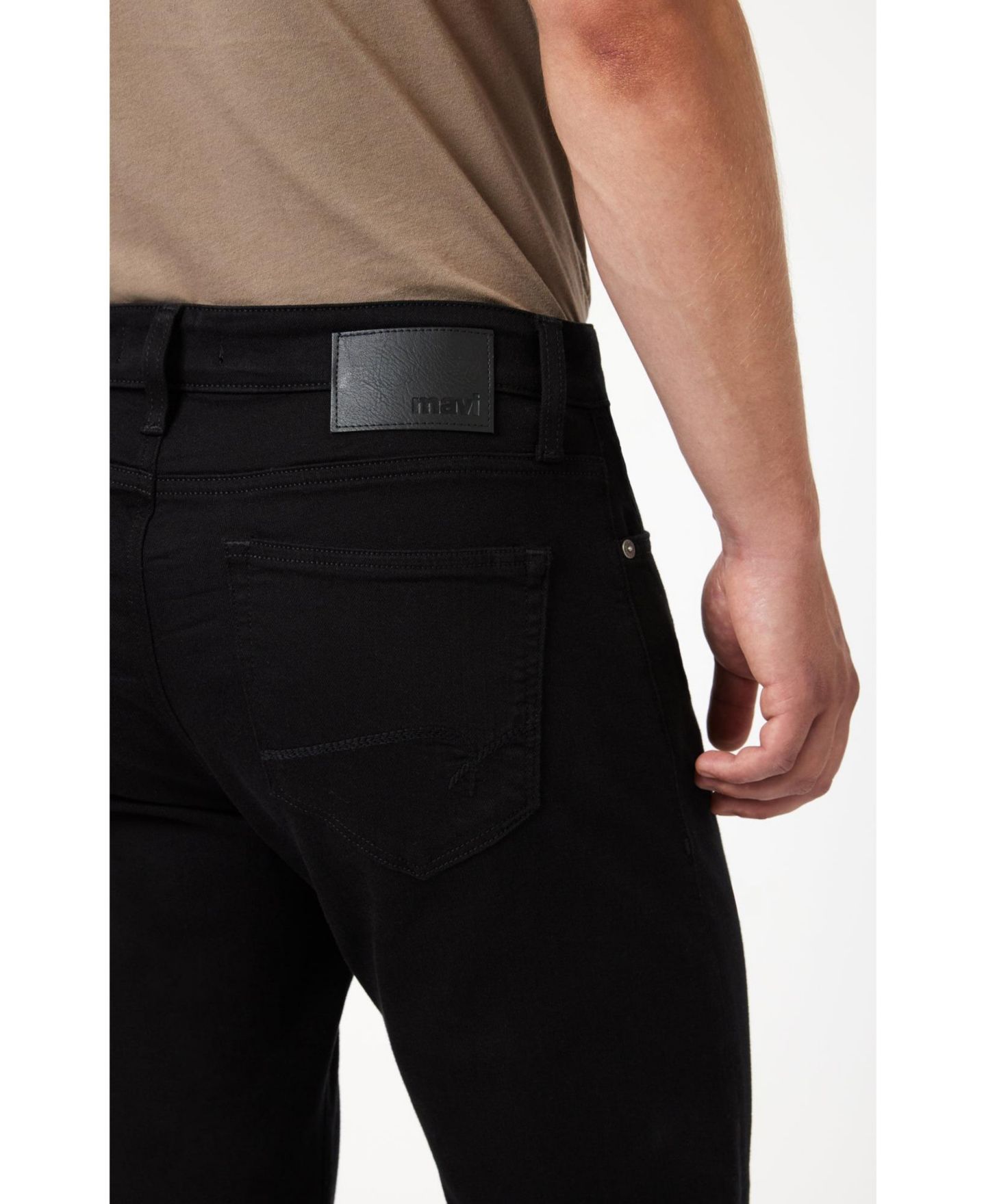 Мужские джинсы Mavi Jeans Jake Regular Rise Skinny Leg, цвет: Чёрный синий — фото 5