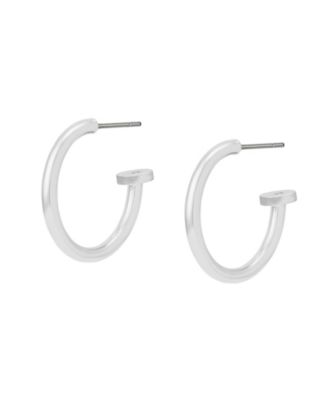 Silver Minimal Huggie Earrings