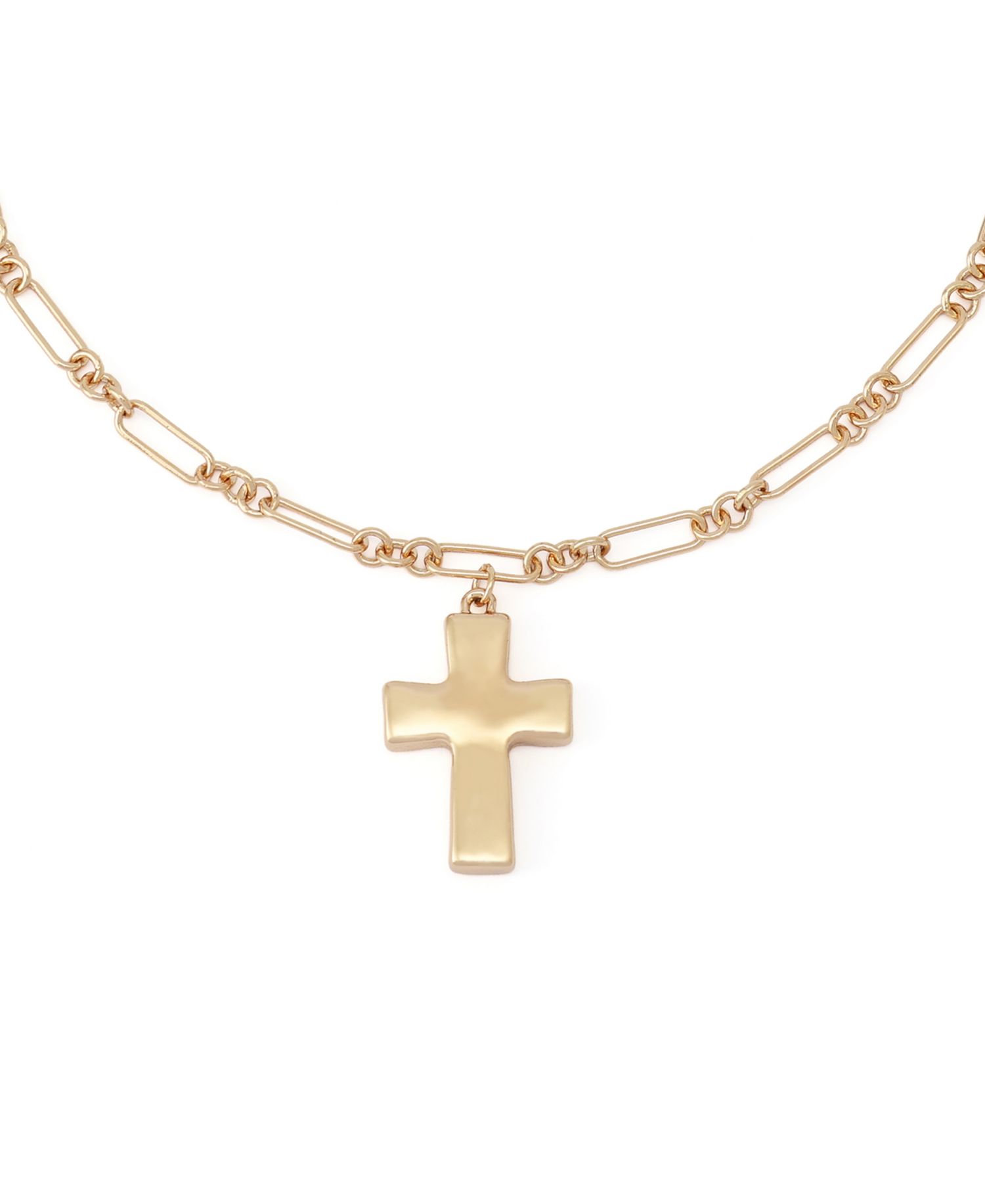 Mother of Pearl Cross Pendant Necklace