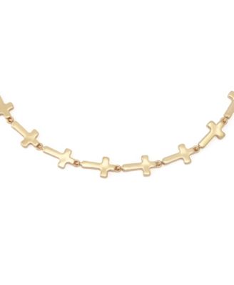 Gold Cross Collar Necklace