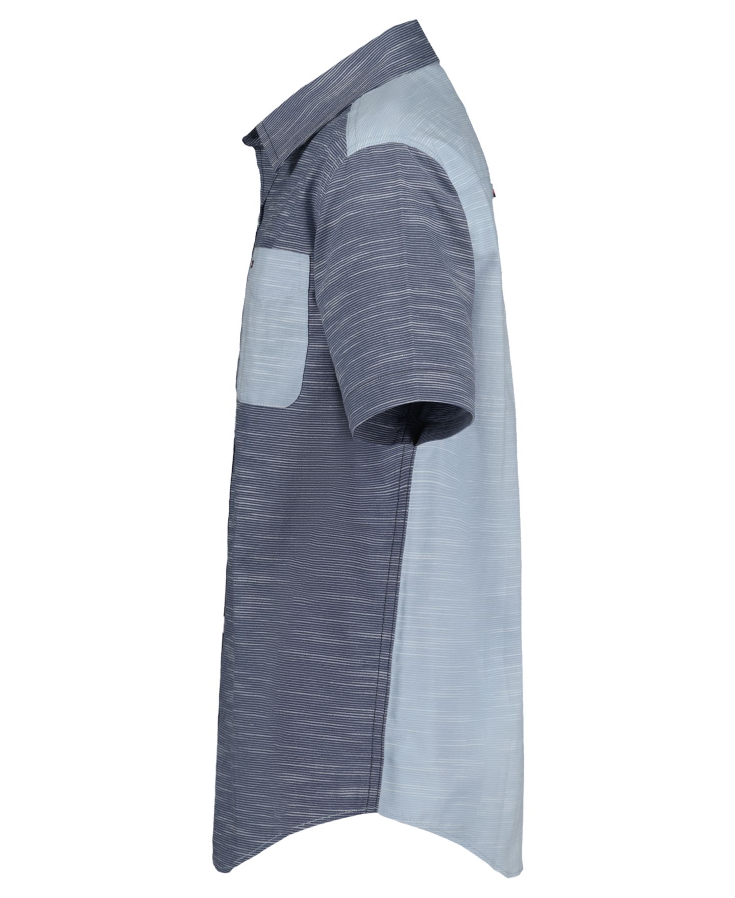 Рубашка Tommy Hilfiger Textured Party Short-Sleeve Woven Shirt для мальчиков, цвет: Шамбре синий — фото 3