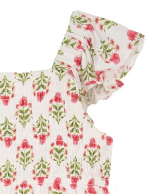 Girls' 2T-6X Smocked Tiered Dress