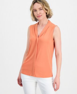 Women's V-Neck Sleeveless Top
